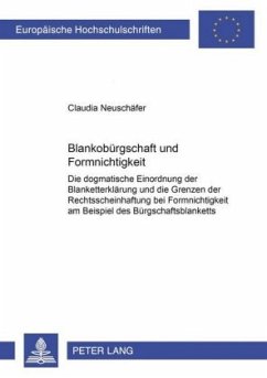Cover Blankobürgschaft und Formnichtigkeit