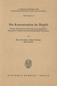 Cover Die Konzentration im Handel.