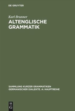 Altenglische Grammatik - Brunner, Karl
