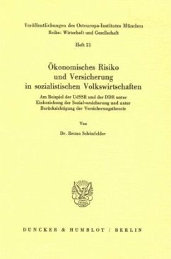 Cover Ökonomisches Risiko und Versicherung in sozialistischen Volkswirtschaften.