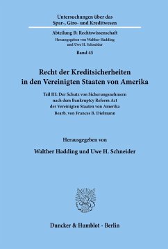 Cover Recht der Kreditsicherheiten in den Vereinigten Staaten von Amerika.