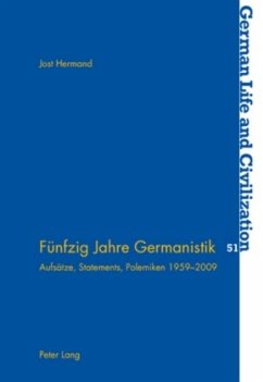 Fünfzig Jahre Germanistik - Hermand, Jost