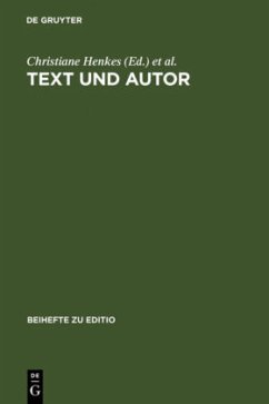 Text und Autor - Henkes, Christiane / Saller, Harald (Hgg.)