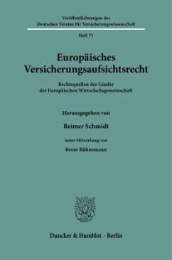 Europäisches Versicherungsaufsichtsrecht. - Bühnemann, Bernt (Bearb.)