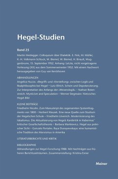 Hegel-Studien / Hegel-Studien Band 25 (1990)