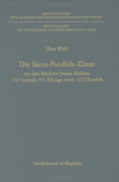 Cover Die Sacra-Parallela-Zitate aus den Büchern Josua, Richter, 1/2 Samuel, 3/4 Könige sowie 1/2 Chronik