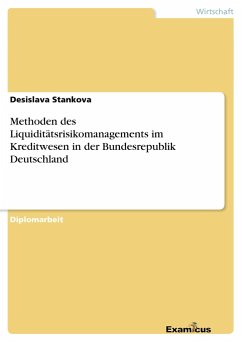 Methoden des Liquiditätsrisikomanagements im Kreditwesen in der Bundesrepublik Deutschland - Stankova, Desislava