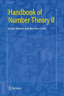 Handbook of Number Theory II - Sandor, Jozsef;Crstici, Borislav
