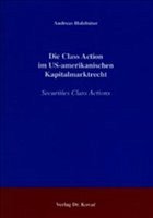 Cover Die Class Action im US-amerikanischen Kapitalmarktrecht