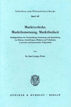 Cover Marktverkehr, Marktfestsetzung, Marktfreiheit.