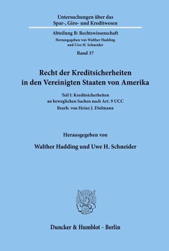 Cover Recht der Kreditsicherheiten in den Vereinigten Staaten von Amerika.