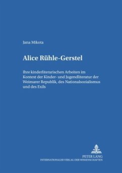Cover Alice Rühle-Gerstel