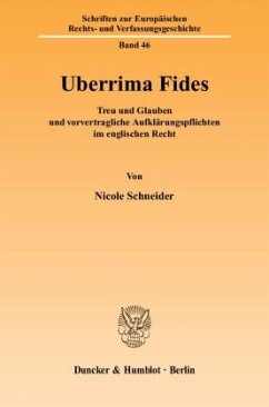 Uberrima Fides. - Schneider, Nicole