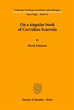 On a singular book of Cervidius Scaevola. - Johnston, David