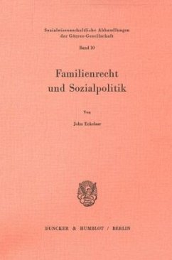 Familienrecht und Sozialpolitik. - Eekelaar, John