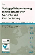 Cover Vorlagepflichtverletzung mitgliedstaatlicher Gerichte und ihre Sanierung