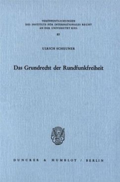 Cover Das Grundrecht der Rundfunkfreiheit.