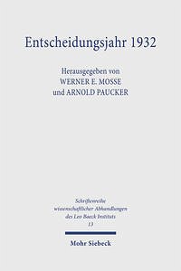 Entscheidungsjahr 1932