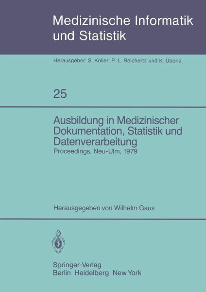 Ausbildung in Medizinischer Dokumentation, Statistik und Datenverarbeitung Ausbildung in Medizinischer Dokumentation, Statistik und Datenverarbeitung