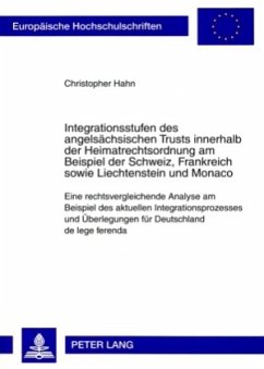 Integrationsstufen des angelsächsischen Trusts innerhalb der Heimatrechtsordnung am Beispiel der Schweiz, Frankreich sow - Hahn, Christopher