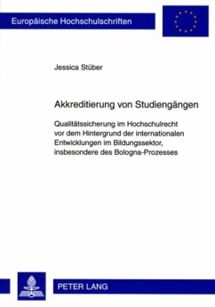 Akkreditierung von Studiengängen - Stüber, Jessica