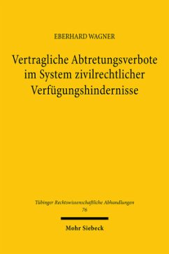 Cover Vertragliche Abtretungsverbote im System zivilrechtlicher Verfügungshindernisse