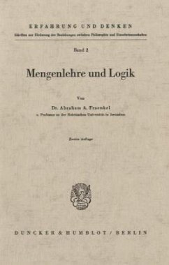 Mengenlehre und Logik. - Fraenkel, Abraham A.