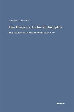 Die Frage nach der Philosophie - Zimmerli, Walther C