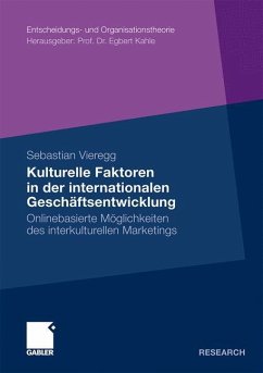 Kulturelle Faktoren in der internationalen Geschäftsentwicklung - Vieregg, Sebastian