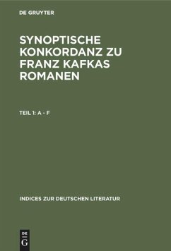 Synoptische Konkordanz zu Franz Kafkas Romanen