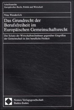 Cover Das Grundrecht der Berufsfreiheit im Europäischen Gemeinschaftsrecht