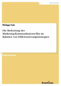 Die Bedeutung des Marketing-Kommunikations-Mix im Rahmen von Differenzierungsstrategien - Folz, Philipp