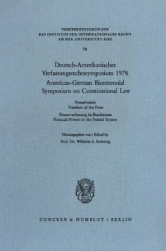 Deutsch-Amerikanisches Verfassungsrechtssymposium 1976. - Kewenig, Wilhelm A. (Hrsg.)