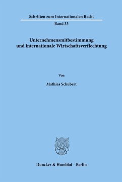 Cover Unternehmensmitbestimmung und internationale Wirtschaftsverflechtung.