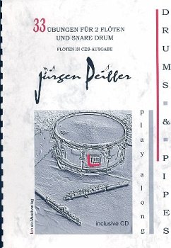 Cover 33 Übungen (+CD) für 2 Piccoloflöten und Snare Drum Ausgabe für Flöten in Ces
