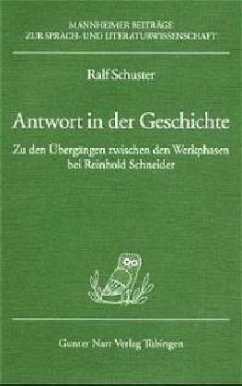 Antwort in der Geschichte - Schuster, Ralf