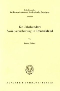 Cover Ein Jahrhundert Sozialversicherung in Deutschland.