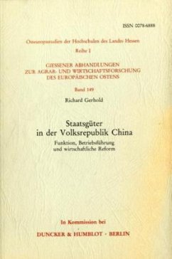 Staatsgüter in der Volksrepublik China. - Gerhold, Richard