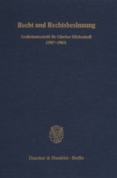 Recht und Rechtsbesinnung. - Just, Manfred / Wollenschläger, Michael / Eggers, Philipp / Hablitzel, Hans (Hgg.)
