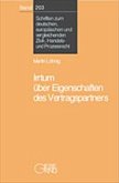 Irrtum über Eigenschaften des Vertragspartners