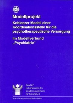 Modellprojekt Koblenzer Modell einer Koordinationsstelle für die psychotherapeutische Versorgung