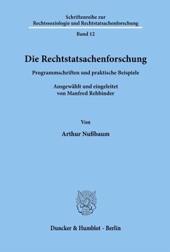 Cover Die Rechtstatsachenforschung.