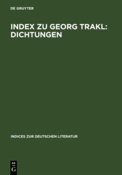 Index zu Georg Trakl: Dichtungen