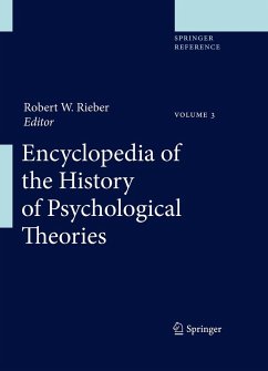 Encyclopedia of the History of Psychological Theories - Rieber, Robert W. (Hrsg.)