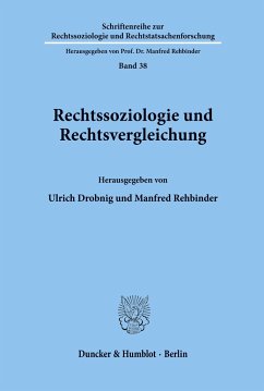 Rechtssoziologie und Rechtsvergleichung. - Drobnig, Ulrich / Rehbinder, Manfred (Hgg.)