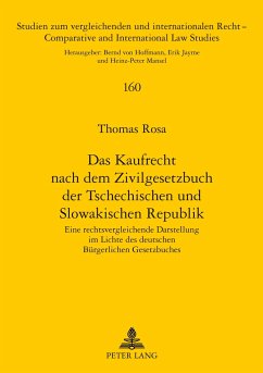 Das Kaufrecht nach dem Zivilgesetzbuch der Tschechischen und Slowakischen Republik - Rosa, Thomas