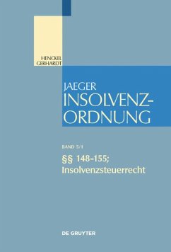 §§ 148-155; Insolvenzsteuerrecht - Henckel, Wolfram;Gerhardt, Walter