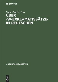 Über ¿w-Exklamativsätze¿ im Deutschen