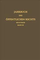 Jahrbuch des öffentlichen Rechts der Gegenwart. Neue Folge / Jahrbuch des öffentlichen Rechts der Gegenwart. Neue Folge - Häberle, Peter (Hrsg.)