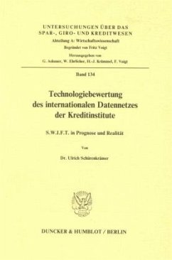 Cover Technologiebewertung des internationalen Datennetzes der Kreditinstitute.